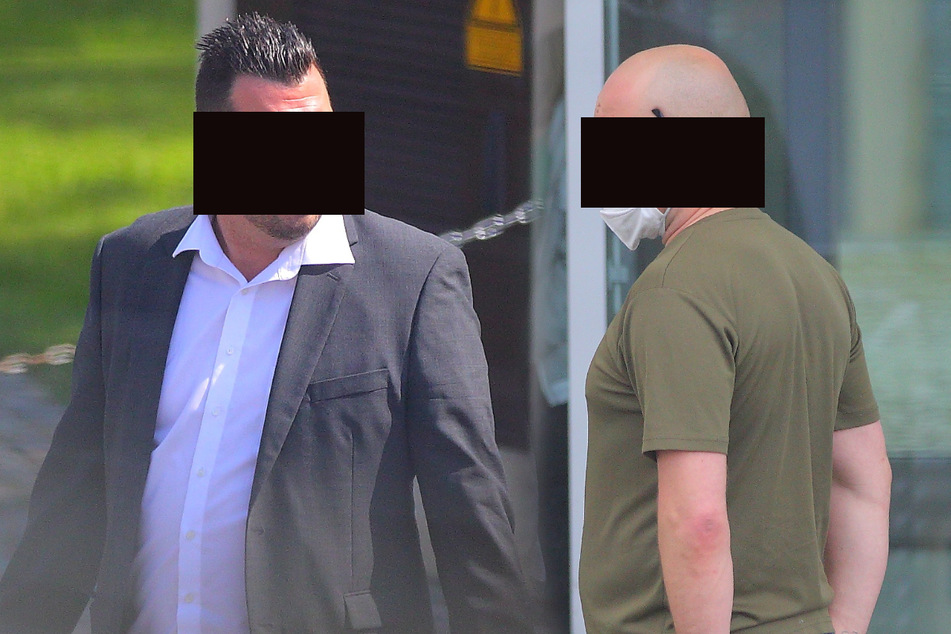 Koch Mirko W. (37, links) kam nochmal mit Bewährung davon. Georg G. (41, rechts) muss wegen Drogenabgabe an Minderjährige hinter Gitter.