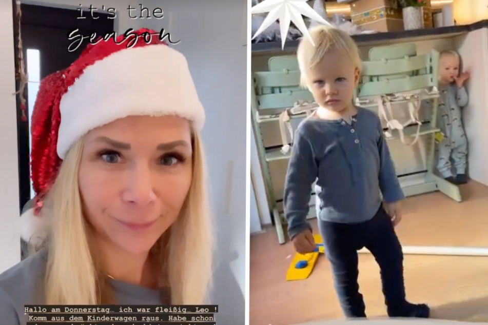 Tanja Szewczenko in Weihnachts-Laune: Leo und Luis haben vor riesiger Kreatur besonders Angst!