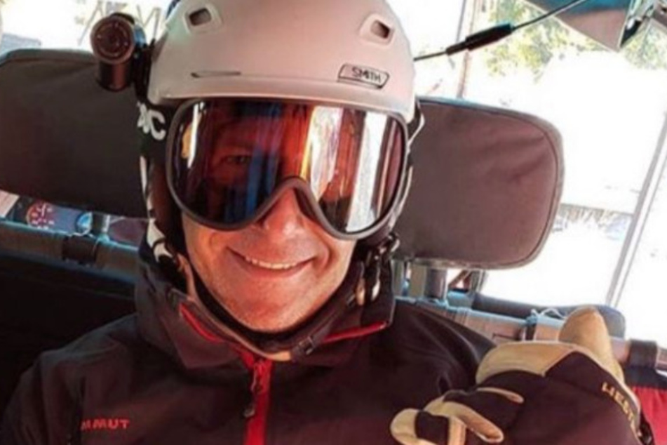 Gregg Garfield im Skiurlaub im Februar in Norditalien.