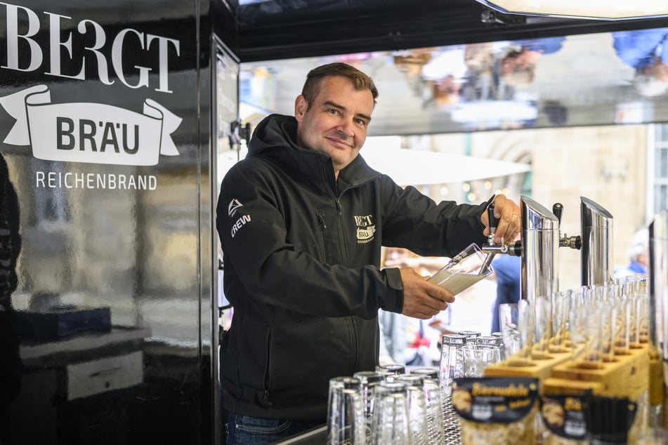 Brauerei-Chef Michael Bergt (42) hatte in den vergangenen Tagen gut zu tun.