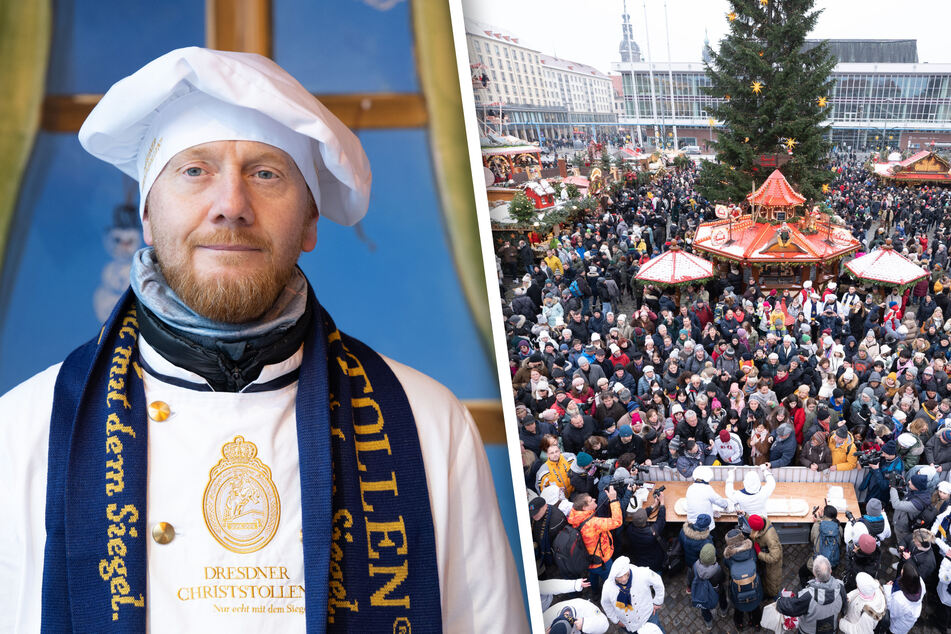 Das Dresdner Stollenfest hat begonnen: Tausende feiern die berühmte Delikatesse