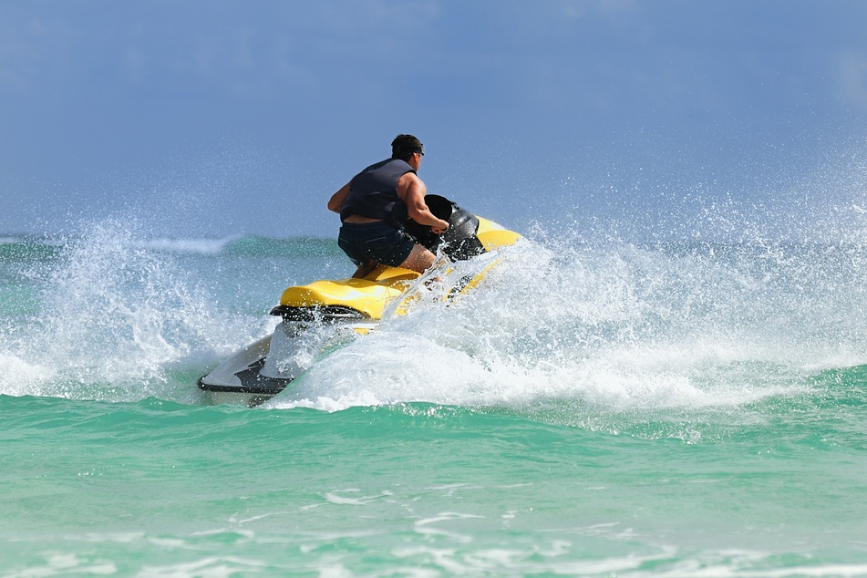 The 28-year-old bought a jet ski to see his girlfriend (stock image).