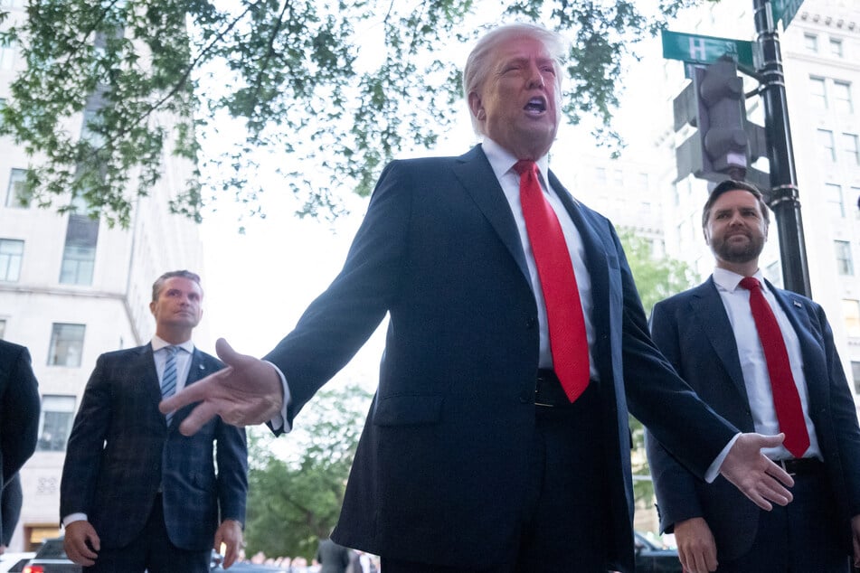 President Donald Trump continued to deny writing a sexually suggestive birthday note to the late convicted sex offender Jeffrey Epstein.