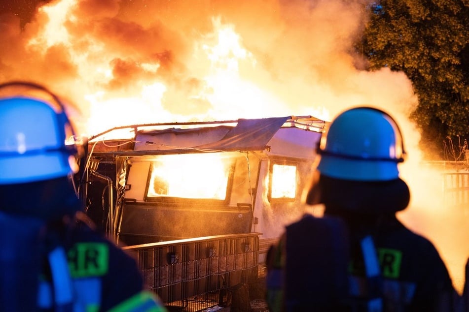 Das Feuer auf dem Campingplatz war in den frühen Morgenstunden ausgebrochen.