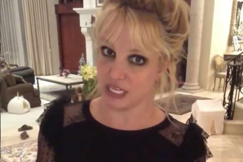 Britney explains her excitement about the Super Bowl on Instagram.