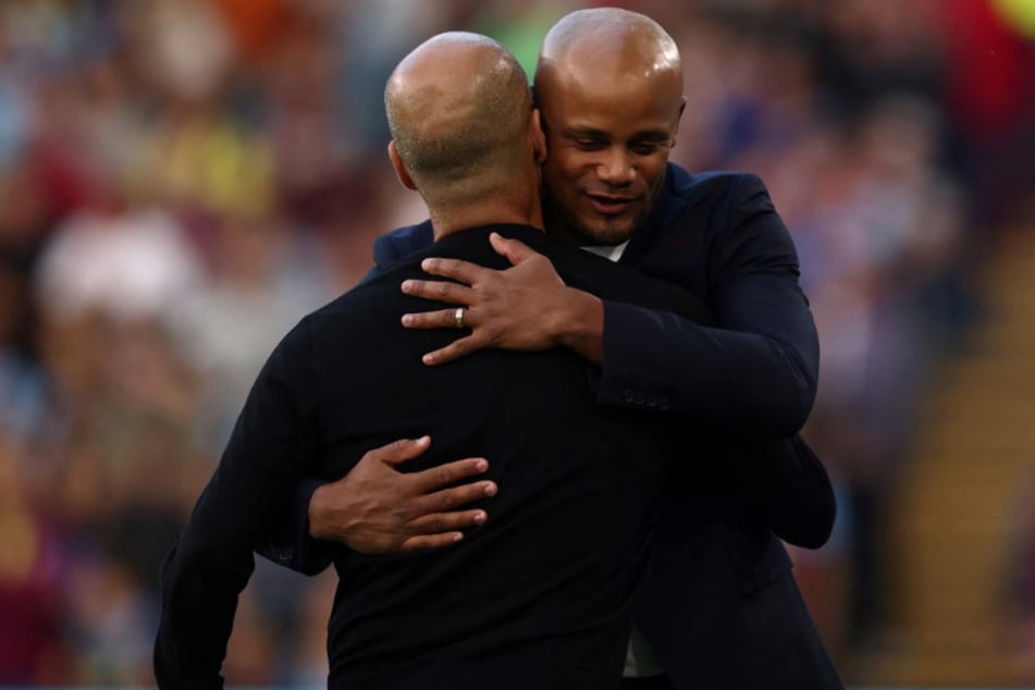 Pep Guardiola (54, l.) und Vincent Kompany (38) schätzen sich sehr.