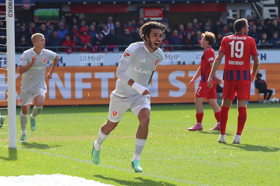 Lucas Copado (22) brachte Aufsteiger Cottbus in Heidenheim in Führung,