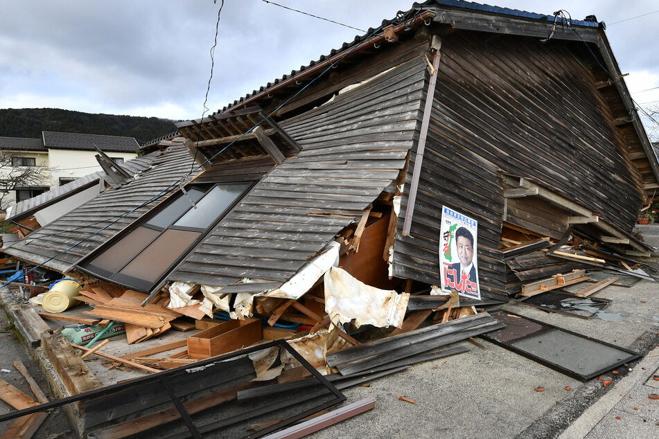 Japan earthquake death toll climbs over 60 as weather hinders rescuers