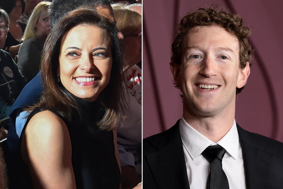 CEO Mark Zuckerberg has announced Dina Powell McCormick (l.) will be the new president and vice chairman of Meta.