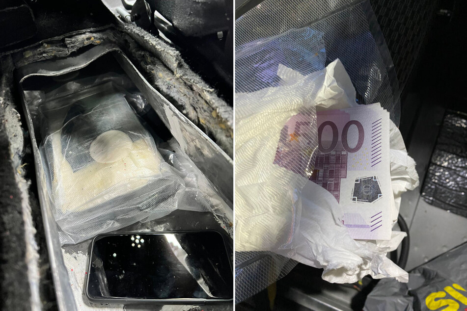 Die Drogen und das Falschgeld befanden sich in einem speziellen Versteck, welches extra für Schmuggel-Fahrten ins Auto eingebaut wurde.