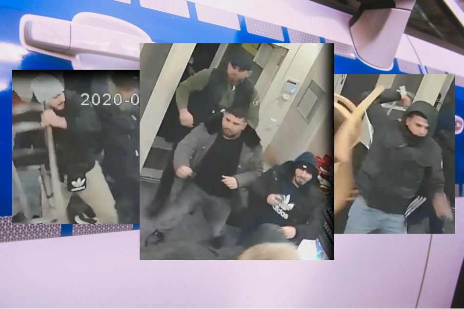 Mit Bildern aus Überwachungskameras erhofft sich die Polizei Berlin neue Hinweise auf die Tatverdächtigen, die am 2. Februar 2020 ein Café überfallen haben sollen.