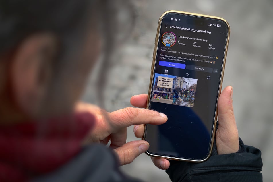 Das "Dreckweg-Kollektiv" lädt jetzt auch per Instagram zum nächsten Einsatz am 1. März auf der Schützstraße/Ecke Zietenstraße ein.