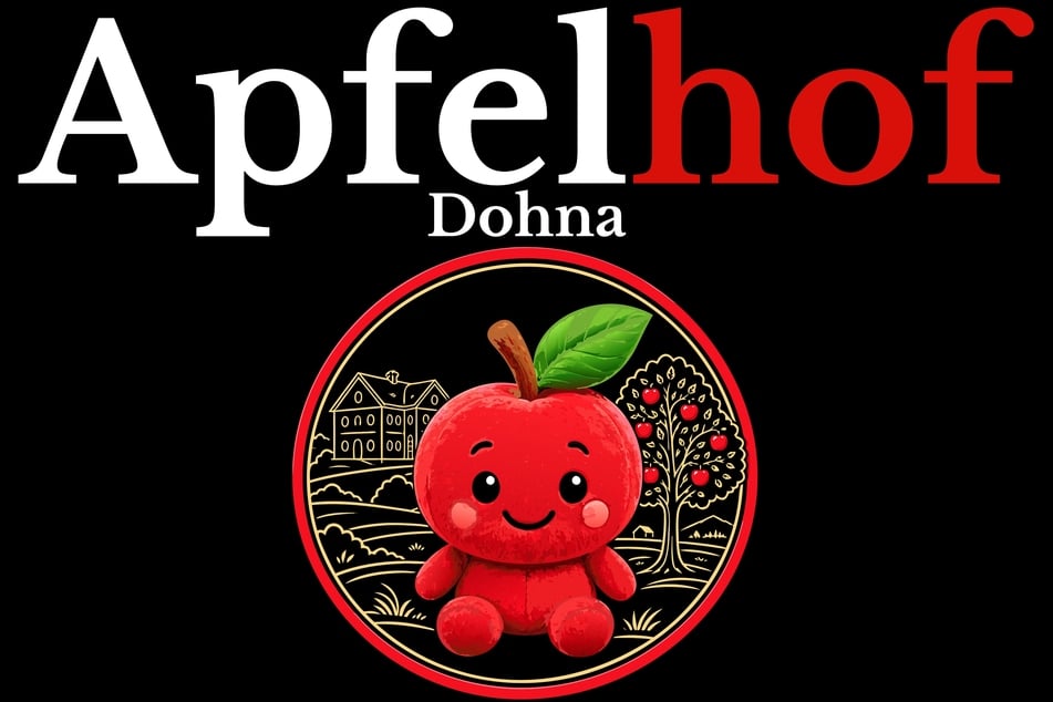 Das Apfellinchen ist Maskottchen vom "Apfelhof Dohna".