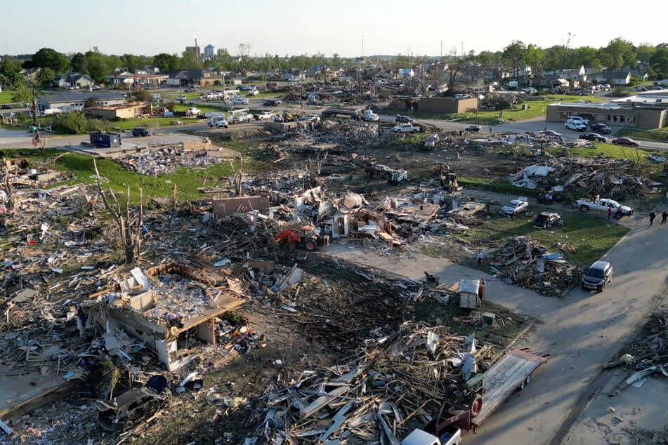 At least five people were killed and 35 more were injured by the tornado that destroyed large parts of Greenfield, with authorities expecting the numbers to rise again.