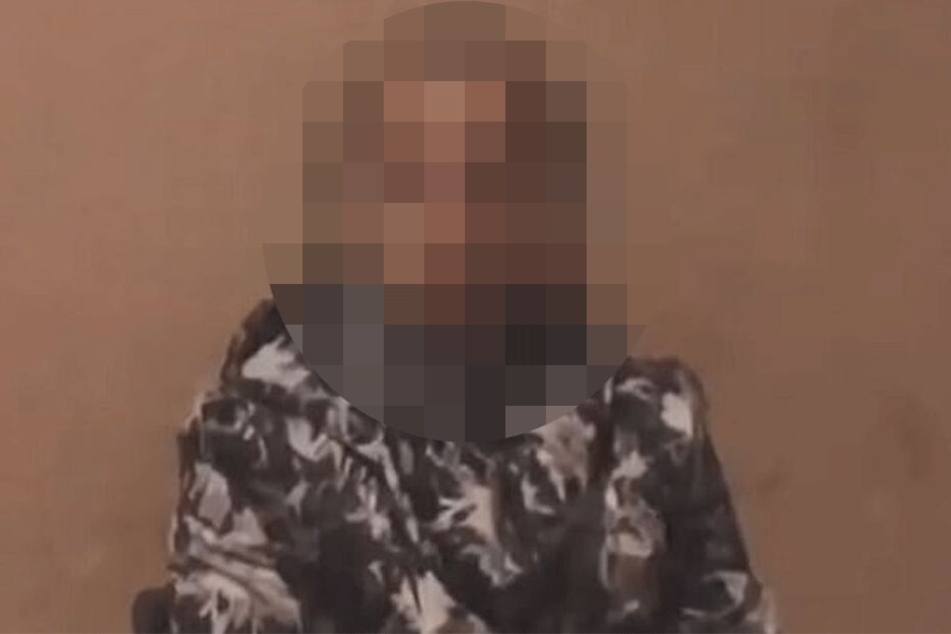 Die Mutter (24) nach ihrer Verhaftung.