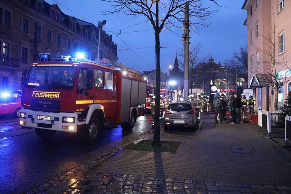 Die Feuerwehr im Einsatz.