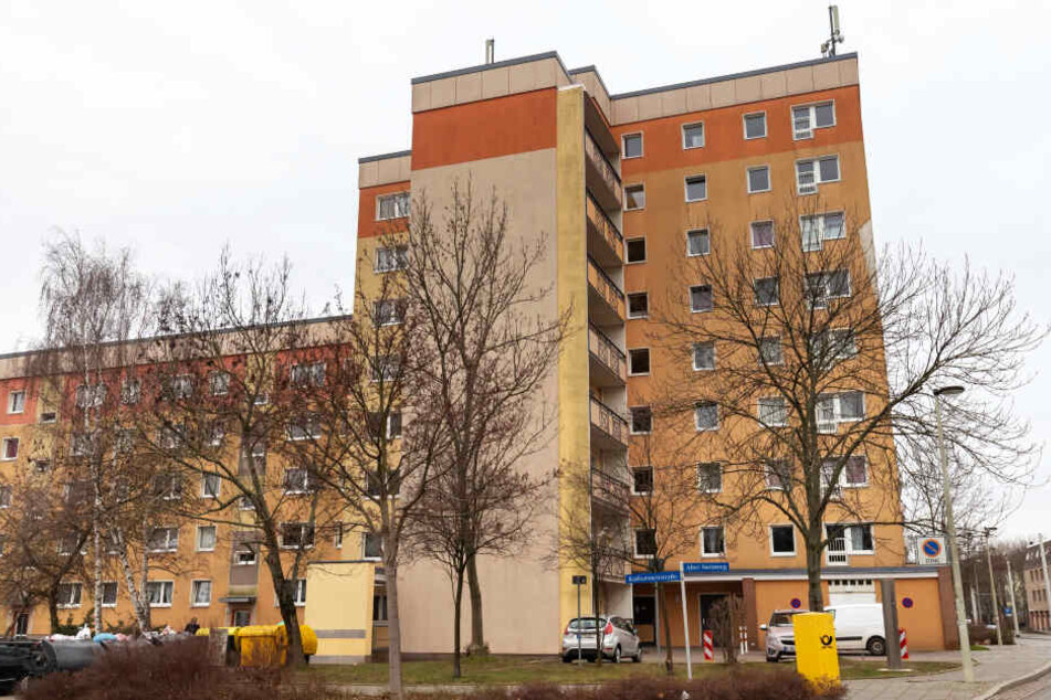 In diesem Zwickauer Hochhaus passierte der Blitzeinbruch.