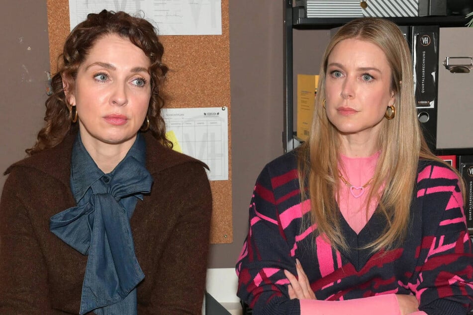 Nina (l.) und Jessica haben Erik in flagranti erwischt und müssen sein Geheimnis bewahren.