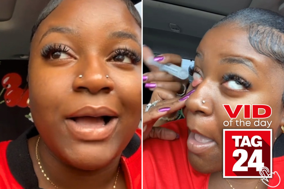 Today's Viral Video of the Day features a woman who came to her daughter's rescue after something got stuck in her eye!