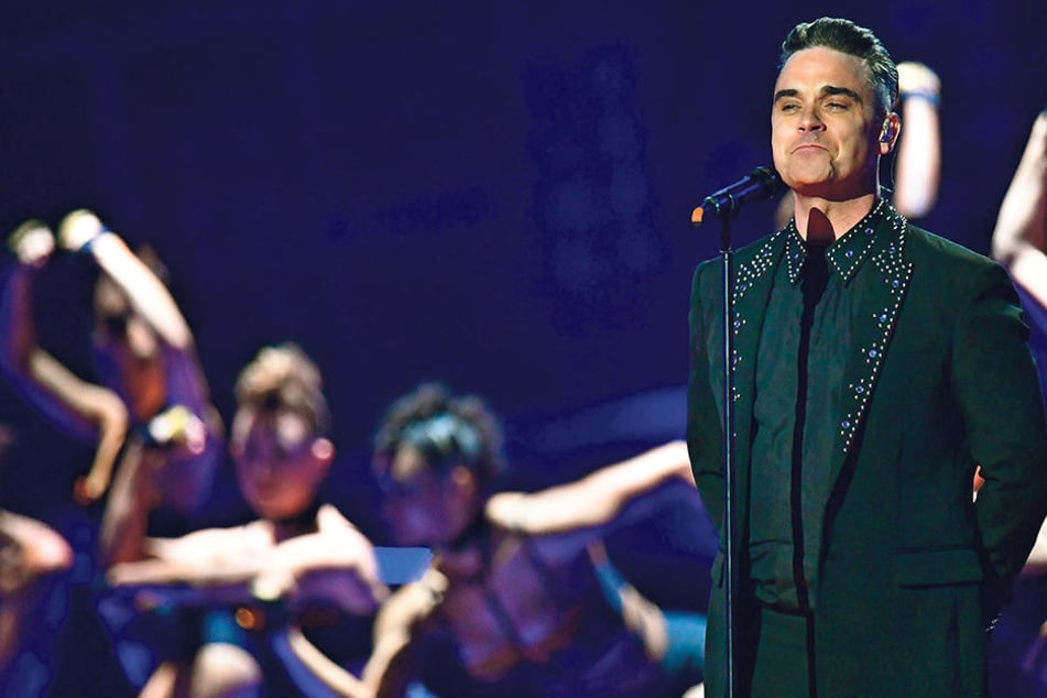 Robbie Williams (43) bei der
Verleihung der Brit-Awards im Februar in London.