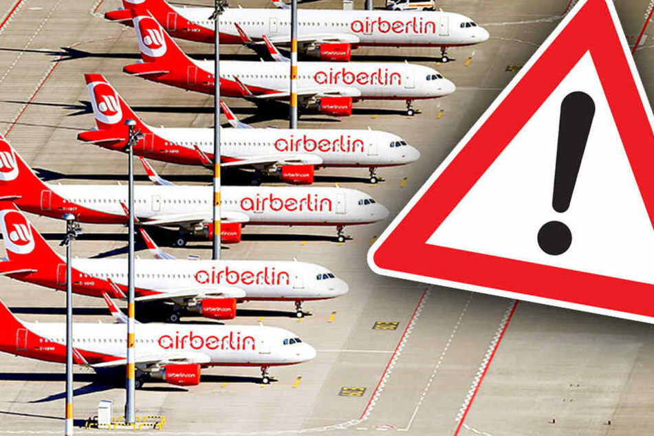 Am 12.09.2017 fielen 100 der geplanten 750 Flüge nach einem ersten Gläubigerausschuss aus. (Bildmontage)