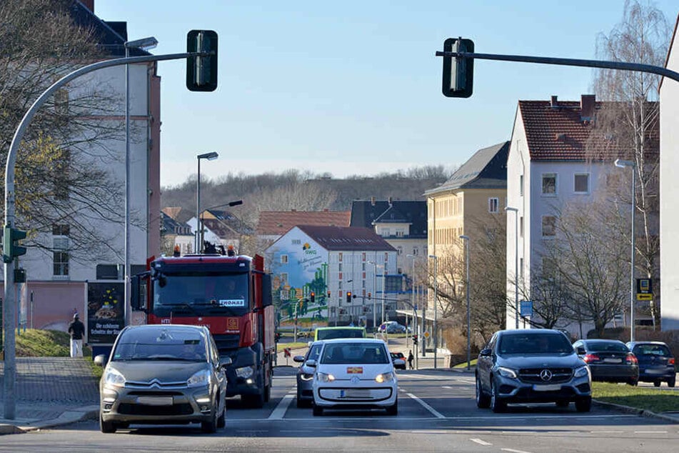 Die Ritterstraße: Hier endet von März bis Mai die stadtwärtige Umleitung - abbiegen nur nach links.