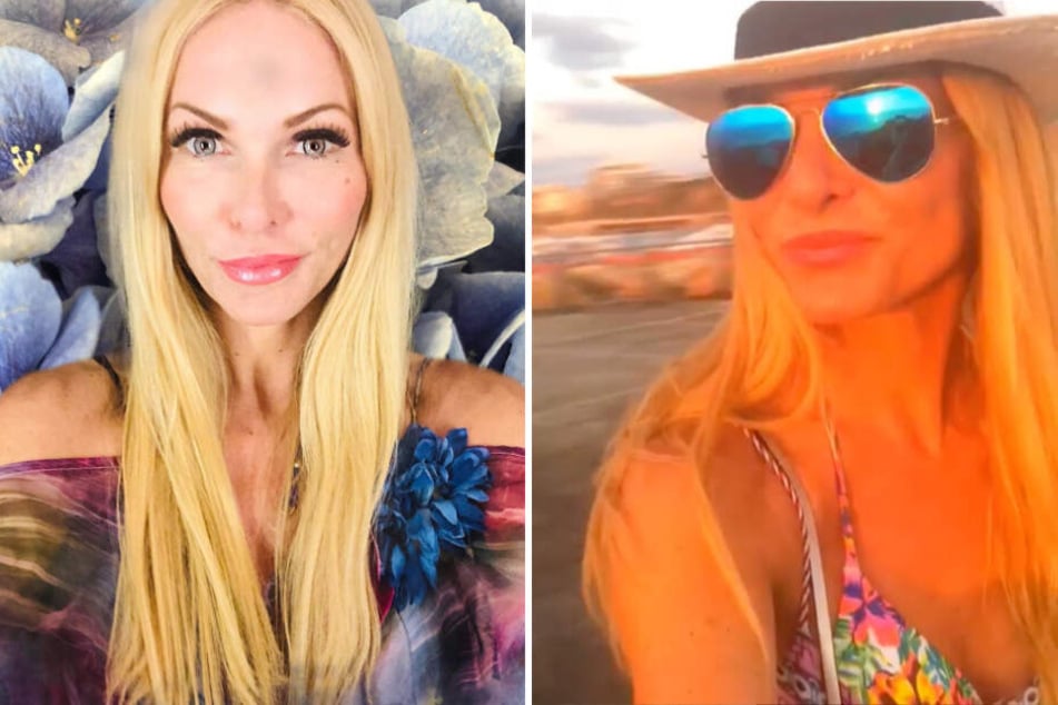 Bestens gelaunt: Als "sunsetjunkie" kommt Sonya Kraus im Urlaub in Tel Aviv gerade voll auf ihre Kosten.