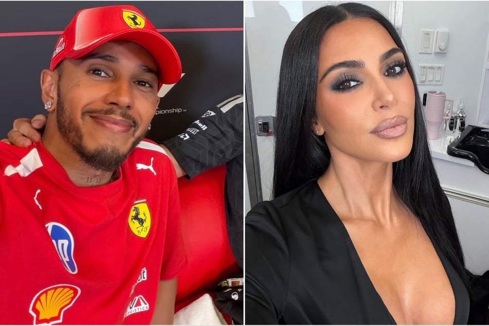 Kim Kardashian and Lewis Hamilton (l.) are reportedly "such a chill couple together" after a few months of dating.