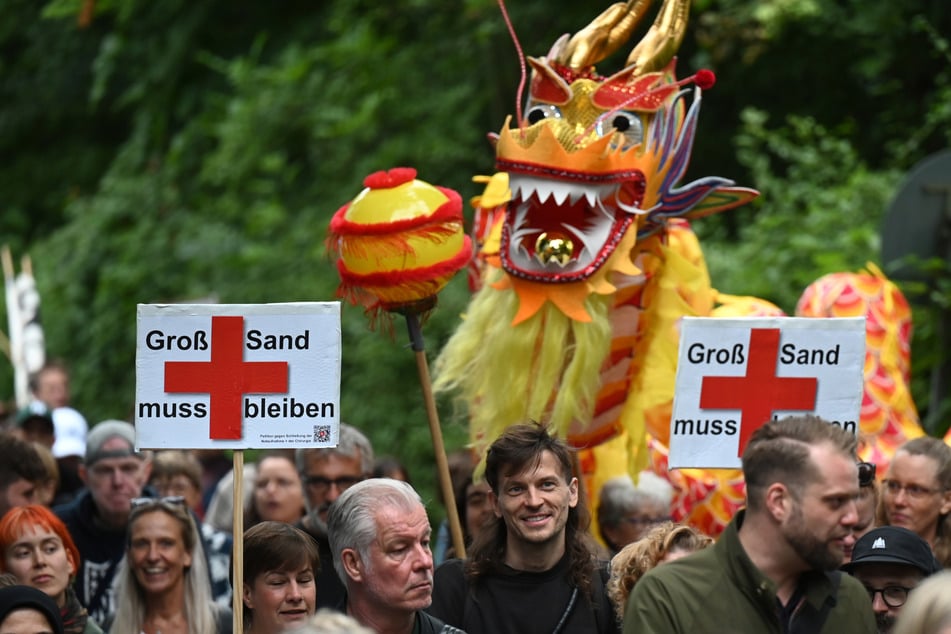 Rund 500 Menschen haben heute in Hamburg demonstriert.