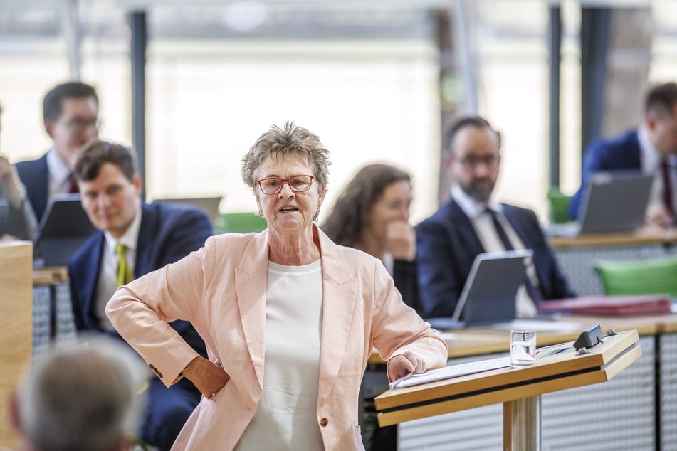 Sabine Zimmermann (64, BSW) provozierte mit ihrem Redebeitrag heftig.