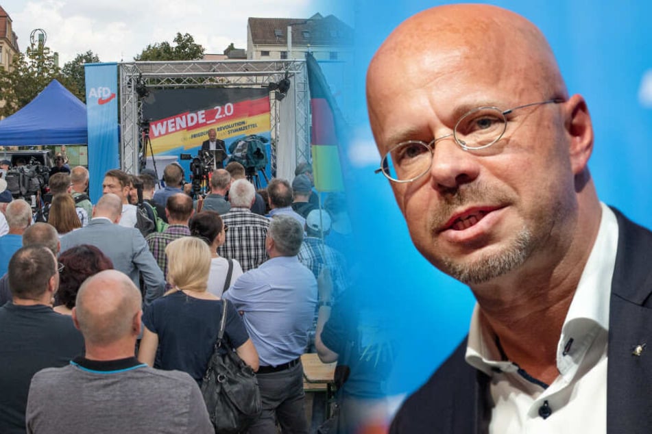 Andreas Kalbitz spricht beim Landesparteitag der AfD.