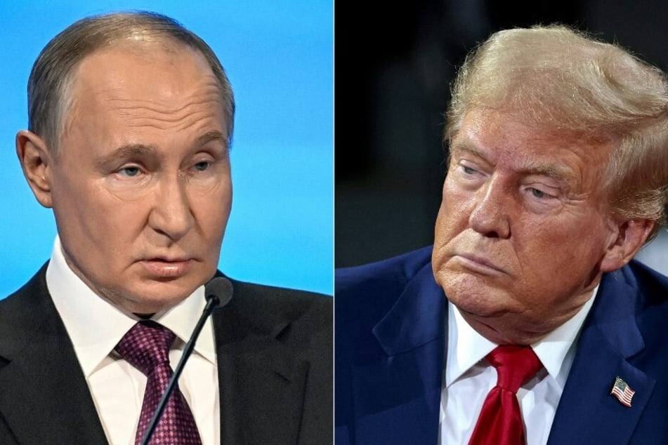 Ahead of his White House inauguration, President-elect Donald Trump (r.) is reportedly setting up a meeting with Russian President Vladimir Putin.