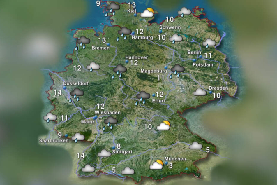 Die Temperaturen vom Sonntagvormittag. Winter-Kälte sieht anders aus.
