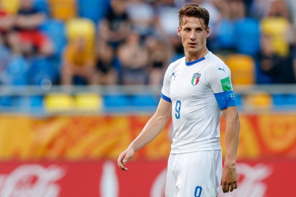 Andrea Pinamonti war in der abgelaufenen Saison an Frosinone Calcio ausgeliehen.