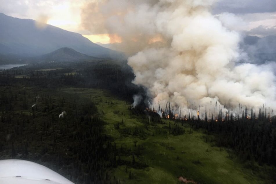Einer der derzeit 250 aktiven Waldbrände im US-Bundesstaat Alaska.