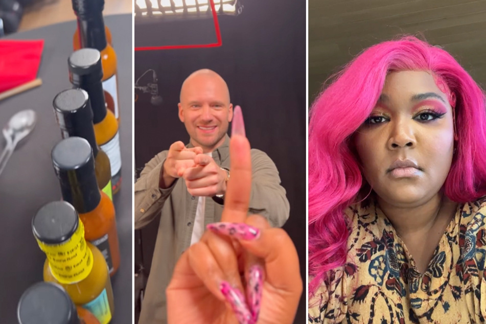 Lizzo joined Hot Ones host Sean Evans (c) to take on the "wings of death" challenge, and she did not disappoint!