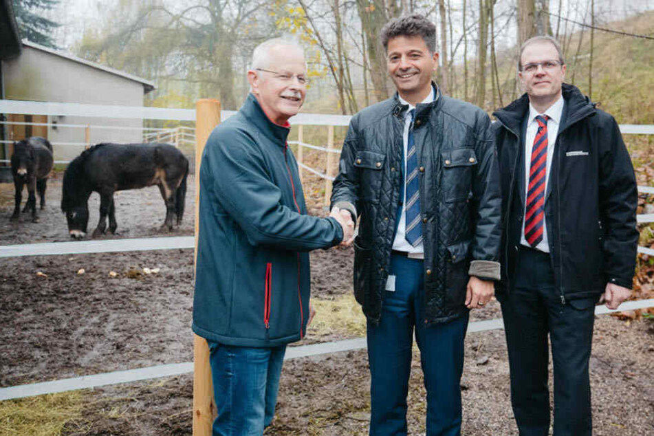 Übergabe der Exmoor-Ponys an den PSV Grünstädtel in Schwarzenberg.