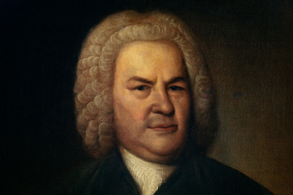 Johann Sebastian Bach (1685-1750) in einem Porträt von Elias Gottlob Haußmann.