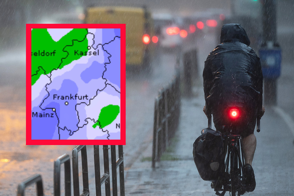 Auch der Dienst Wetteronline.de sagt teils schwere Niederschläge für den Freitag in Hessen voraus.