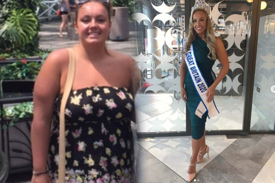 Was für eine Verwandlung: Jane Atkin (26) hat 50 Kilogramm verloren.