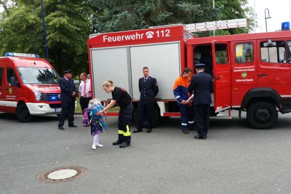 Auch die Feuerwehr feiert am heutigen Samstag den Schulanfang in Sachsen.