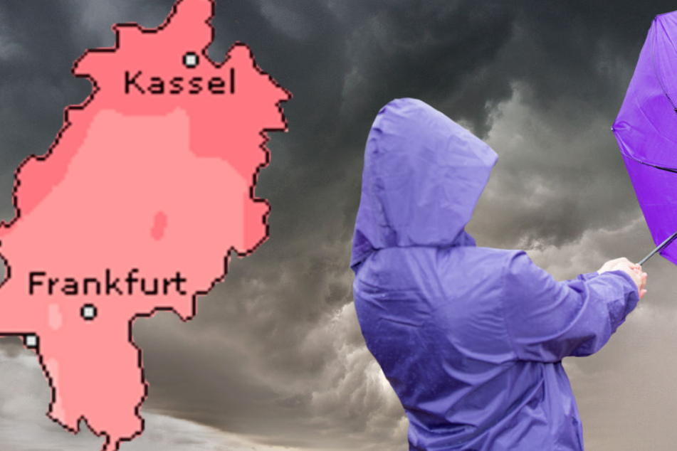 Die Hessen müssen sich am Dienstag auf Sturmböen einstellen (Symbolbild, Grafik: Wetteronline.de).