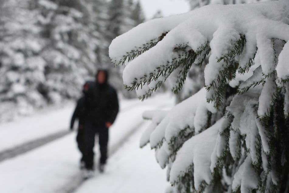 Bis auf eine Höhe von etwa 600 Meter fielen die ersten Schneeflocken.