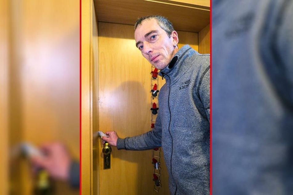 Lars Merkel (44) öffnete die Tür seiner Nachbarin mit einer Rabattkarte und rettete so ihre Kinder vor dem Feuertod.