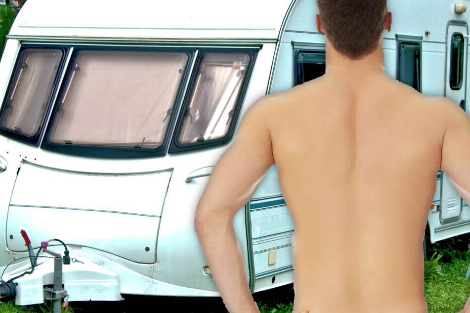 Fotomontage: Allem Anschein nach hatte der junge Mann in dem Wohnmobil übernachtet, als er entdeckt wurde ergriff er schlagartig die Flucht (Symbolbild).