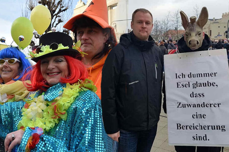 Es wurde entspannt und friedlich gefeiert, nur vier Personen tanzten aus der Reihe. (Bildmontage)