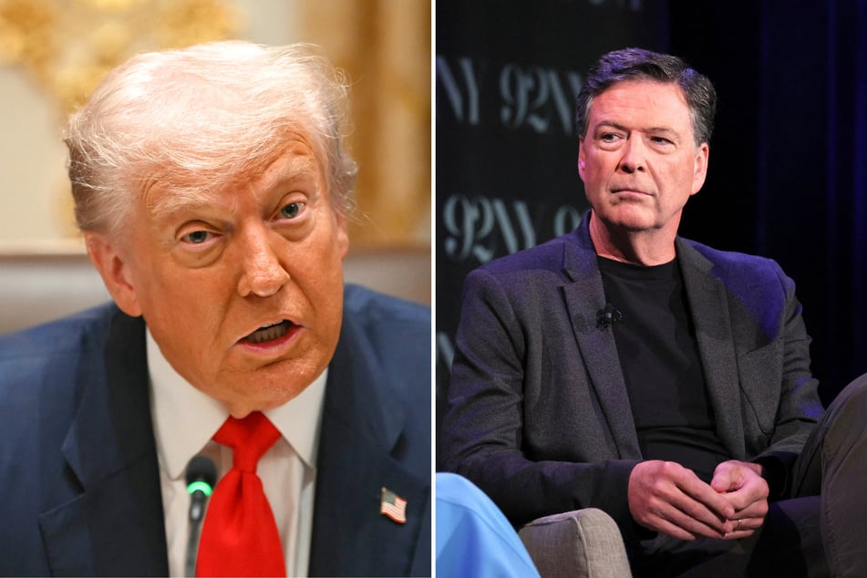 James Comey (r.) recently asked a judge to dismiss charges against him, arguing they were brought about due to the animosity Donald Trump has towards him.