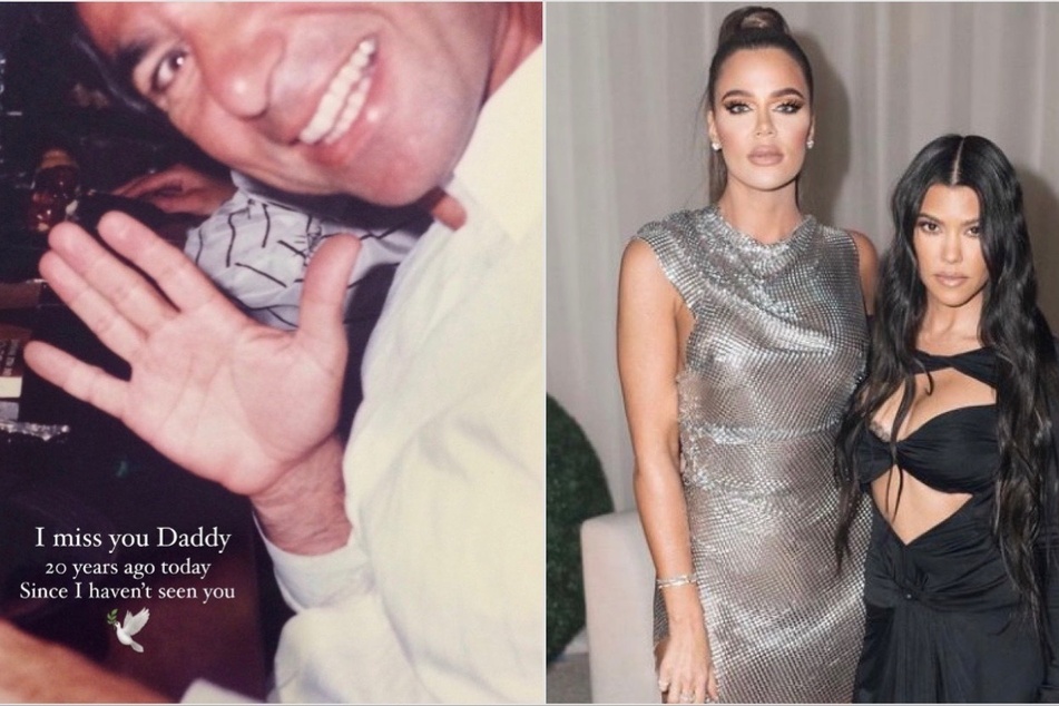 Kourtney and Khloé Kardashian mark the anniversary of late dad's passing