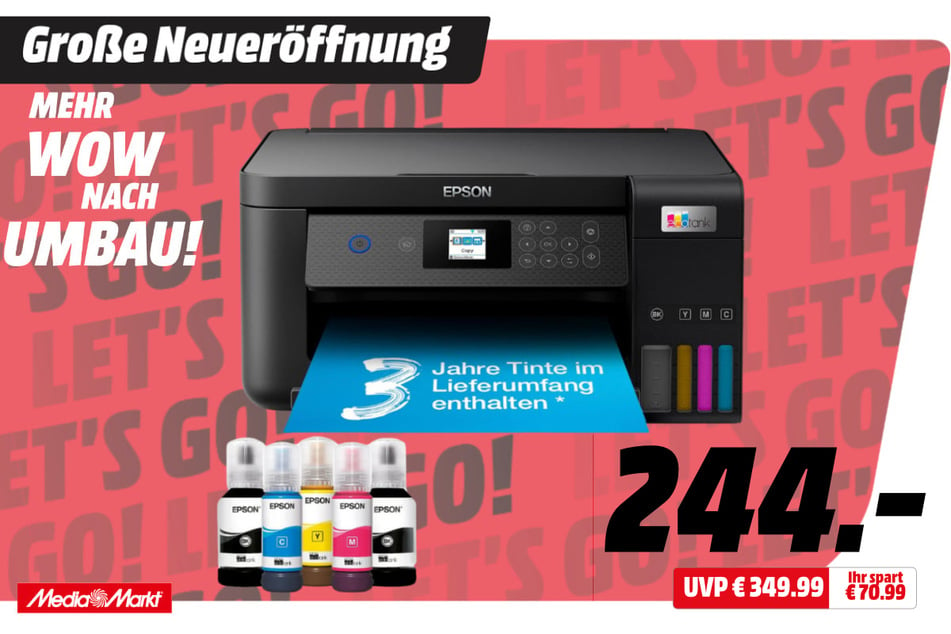 Epson-Drucker für 244 statt 349,99 Euro.