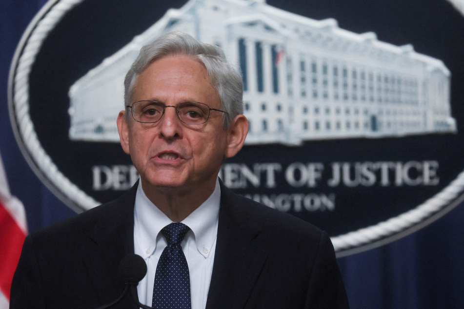 US Attorney General Merrick Garland speaks at a press conference about the FBI's search warrant served at former President Donald Trump's Mar-a-Lago estate in Florida.